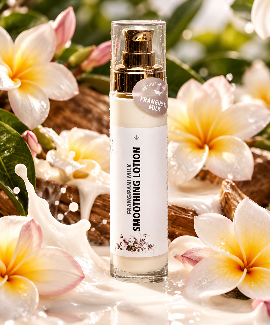 Glättende Frangipani-Milchlotion