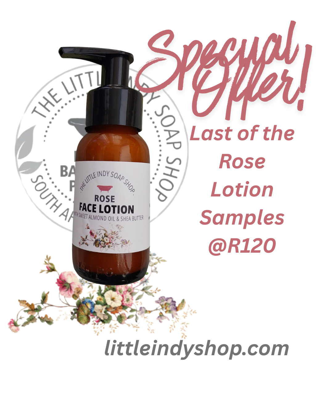 Rose Lotion - Sample Packaging